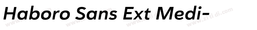 Haboro Sans Ext Medi字体转换